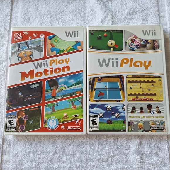 Wii Play & Wii Play Motion Nintendo Lot - Picture 1 of 5